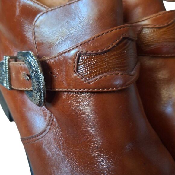 Rich Brown Leather Ariat Ankle Boots – Men’s 8.5, Excellent Condition - Picture 4 of 9